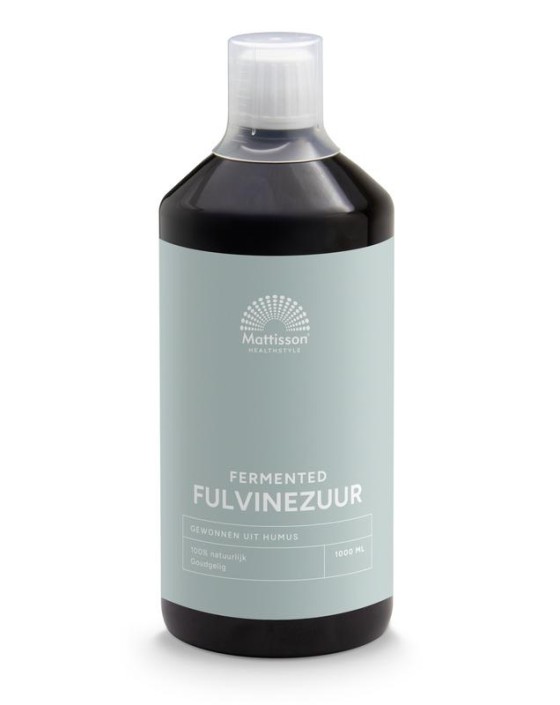 Mattisson Fermented fulvine zuur - fulvic acid (1 Liter)