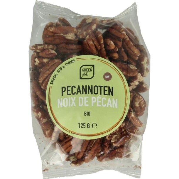 Greenage Pecannoten raw bio (125 Gram)