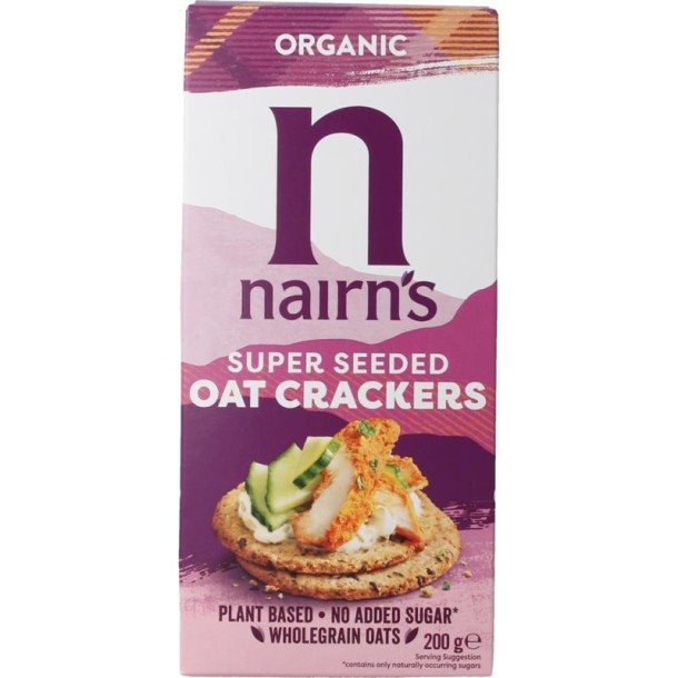 Nairns Oatcakes organic seeded bio (200 Gram)