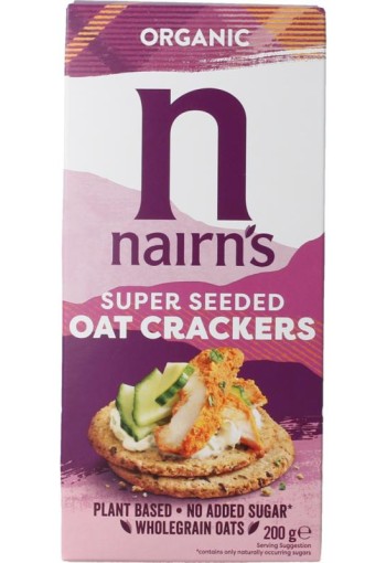 Nairns Oatcakes organic seeded bio (200 Gram)