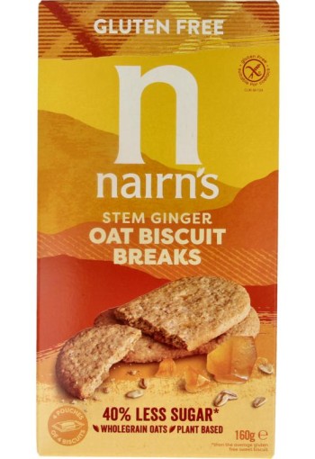 Nairns Biscuit breaks ginger (160 Gram)