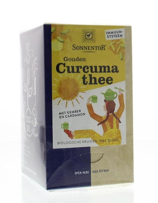 Sonnentor Gouden kurkuma thee bio (18 Zakjes)