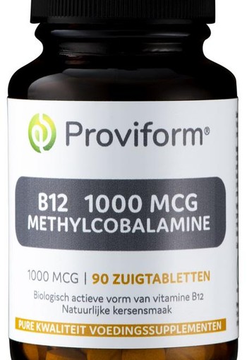 Proviform Vitamine B12 1000 mcg methylcobalamine (90 Zuigtabletten)