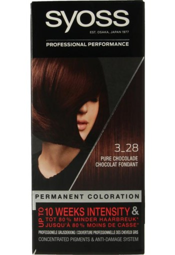 Syoss Color baseline 3-28 pure chocolade haarverf (1 Set)