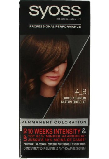 Syoss Color baseline 4-8 chocoladebruin haarverf (1 Set)