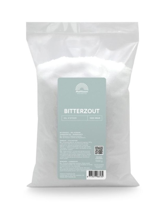 Mattisson Bitterzout epsom zout magnesiumsulfaat (1 Kilogram)