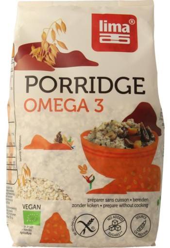 Lima Porridge express omega 3 bio (350 Gram)