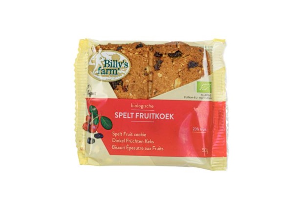 Billy's Farm Spelt fruitkoek bio (50 Gram)