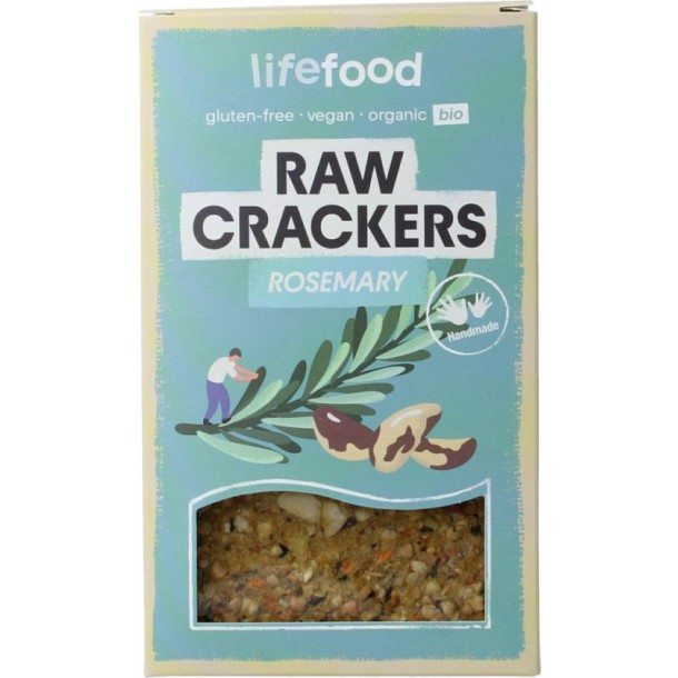 Lifefood Life crackers rozemarijn raw bio (90 Gram)