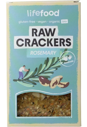 Lifefood Life crackers rozemarijn raw bio (90 Gram)