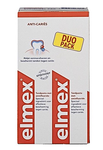 Elmex Anti-Cariës Tandpasta 2 x 75ml