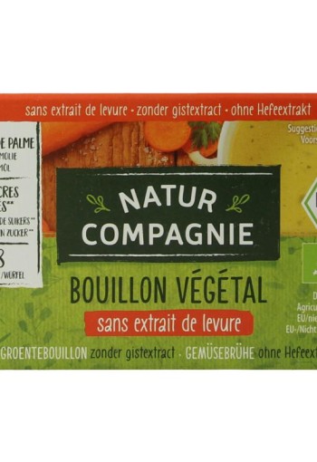 Natur Compagnie Groentebouillon zonder gist bio (8 Stuks)