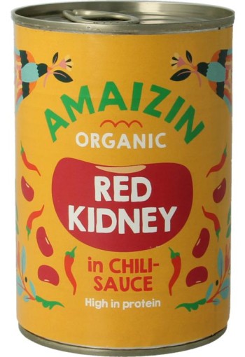 Amaizin Rode kidneybonen in chilisaus bio (400 Gram)