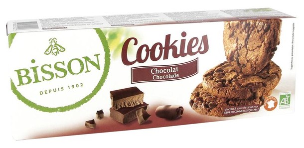 Bisson Cookies chocolade stukjes bio (200 Gram)