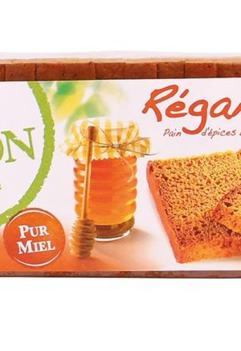 Bisson Regamiel honing-kruidkoek voorgesneden bio (300 Gram)