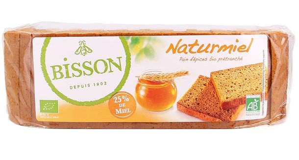 Bisson Naturmiel honingkoek bio (300 Gram)