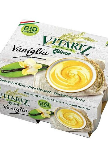 Vitariz Rice dessert vanille 4x 100 gram bio (400 Gram)