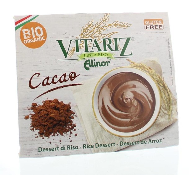 Vitariz Rice dessert chocolade 4x 100 gram bio (400 Gram)