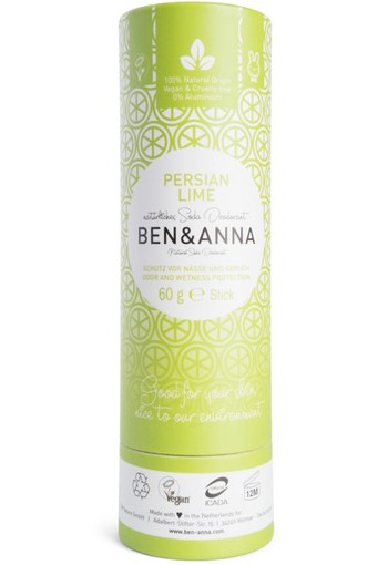 Ben & Anna Deodorant Persian lime push up (60 Gram)