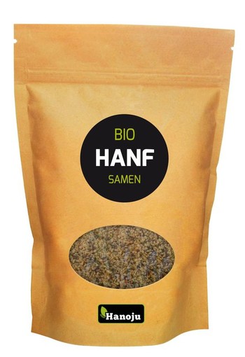 Hanoju Hennep zaden paper bag bio (500 Gram)