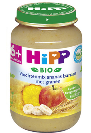 Hipp Vruchtenmix Ananas Banaan Met Granen 6 Maand 190g