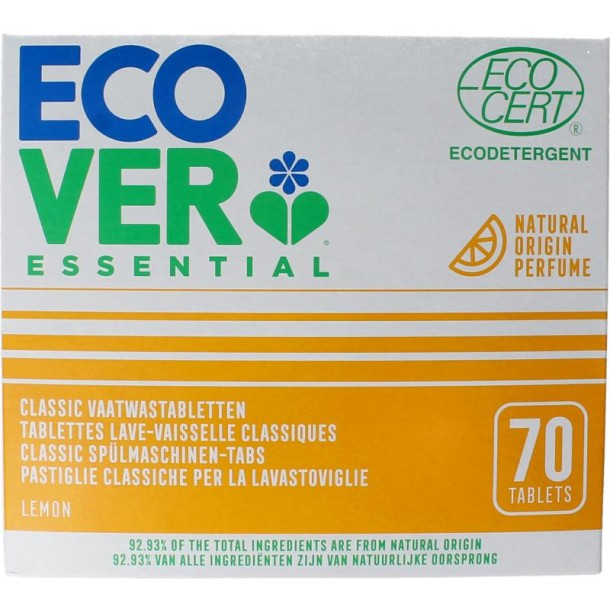Ecover Essential vaatwastabletten (70 Stuks)