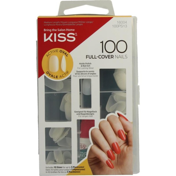 Kiss Full cover nails oval (1 Set)