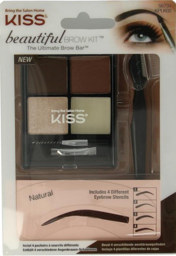 Kiss Beautiful brow kit (1 Stuks)