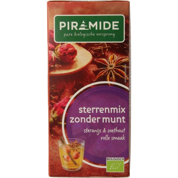 Piramide Sterrenmix zonder munt thee eko bio (20 Zakjes)