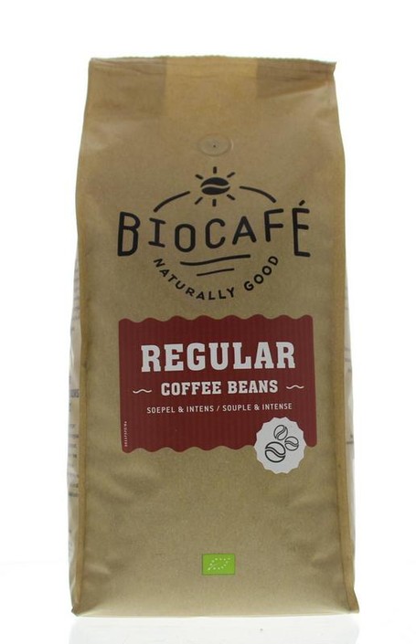 Biocafe Koffiebonen regular bio (1 Kilogram)