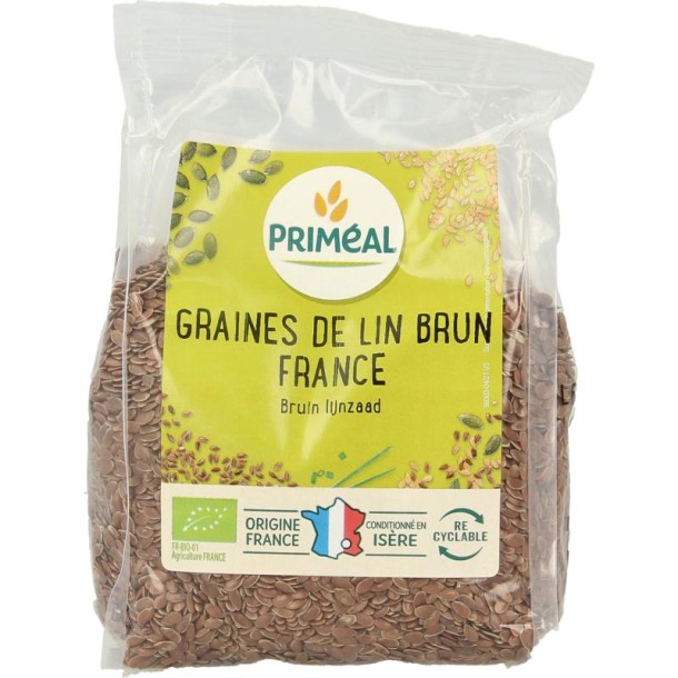 Primeal Lijnzaad bruin bio (250 Gram)