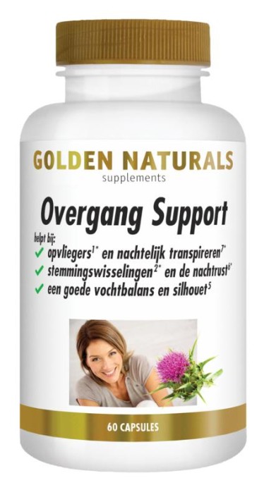 Golden Naturals Overgang support (60 Vegetarische capsules)