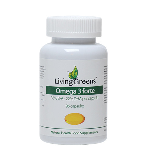 Livinggreens Omega 3 visolie forte (96 Capsules)