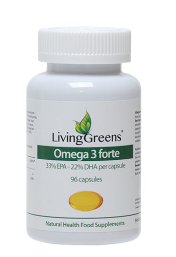 Livinggreens Omega 3 visolie forte (96 Capsules)