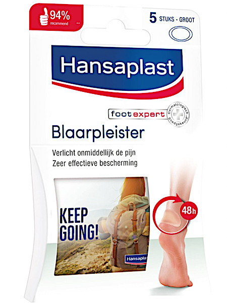 Hansaplast Blaarpleister Groot 5st