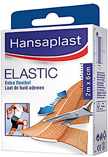 Hansaplast Elastic Pleisters - 2 m x 6 cm