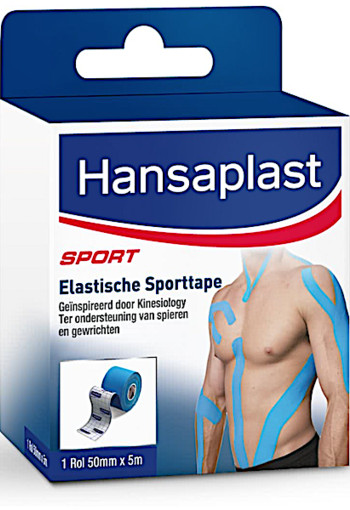 Hansaplast Elastische Sporttape Blauw 1ST