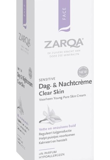 Zarqa Young dag en nachtcreme clear skin (75 ml)