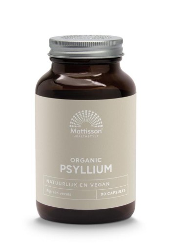 Mattisson Psyllium Husk 750mg bio (90 Vegetarische capsules)