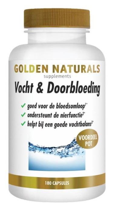 Golden Naturals Vocht & doorbloeding (180 Capsules)