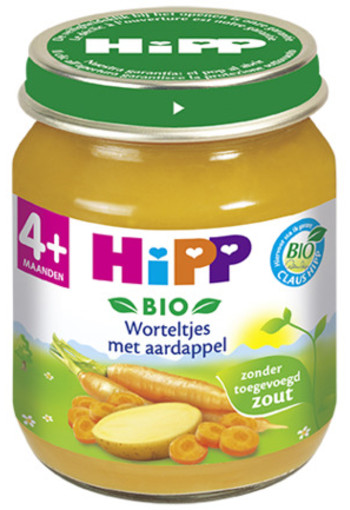 Hipp Worteltjes Met Aardappel 4 Maand 125g