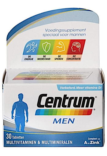 Centrum Multivitaminen Men Tabletten 30st