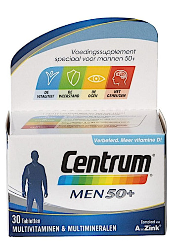 Centrum Men 50+ Multivitaminen Tabletten 30st