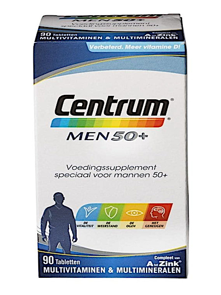 Centrum Men 50+ Multivitaminen Tabletten 90st