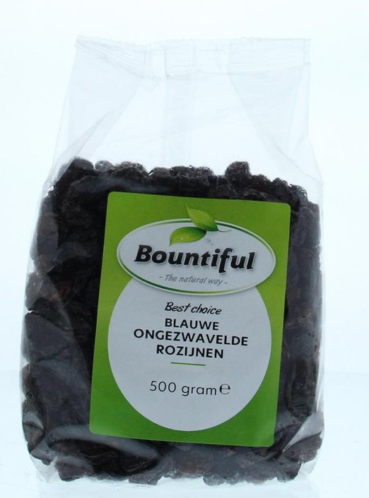 Bountiful Rozijnen blauw ongezwaveld (500 Gram)