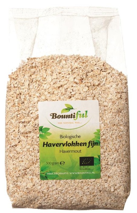 Bountiful Havervlokken fijn bio (500 Gram)