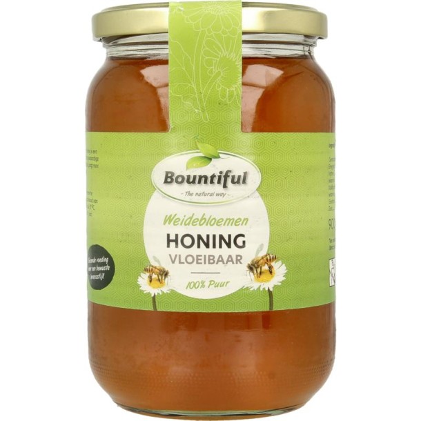 Bountiful Weidebloemen honing vloeibaar (900 Gram)