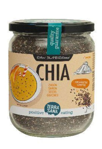 Terrasana Raw chia zaad in glas bio (330 Gram)