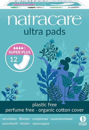 Natracare Maandverband super plus (12 Stuks)