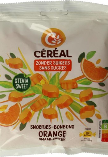 Cereal Snoep orange stevia (120 Gram)